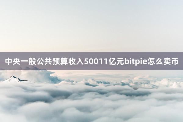 中央一般公共预算收入50011亿元bitpie怎么卖币