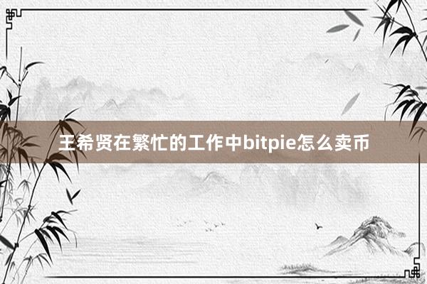 王希贤在繁忙的工作中bitpie怎么卖币