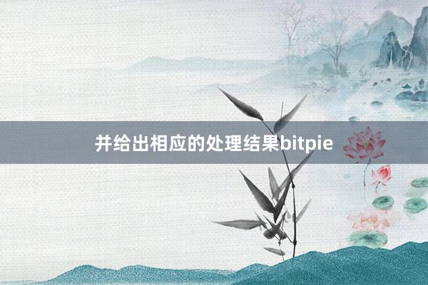 并给出相应的处理结果bitpie