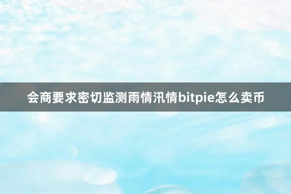 会商要求密切监测雨情汛情bitpie怎么卖币