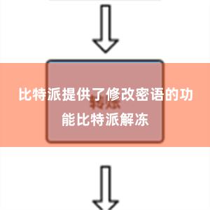 比特派提供了修改密语的功能比特派解冻